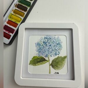 Blue Hydrangea Art Painting